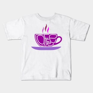 Coffee in Lettering Art Kids T-Shirt